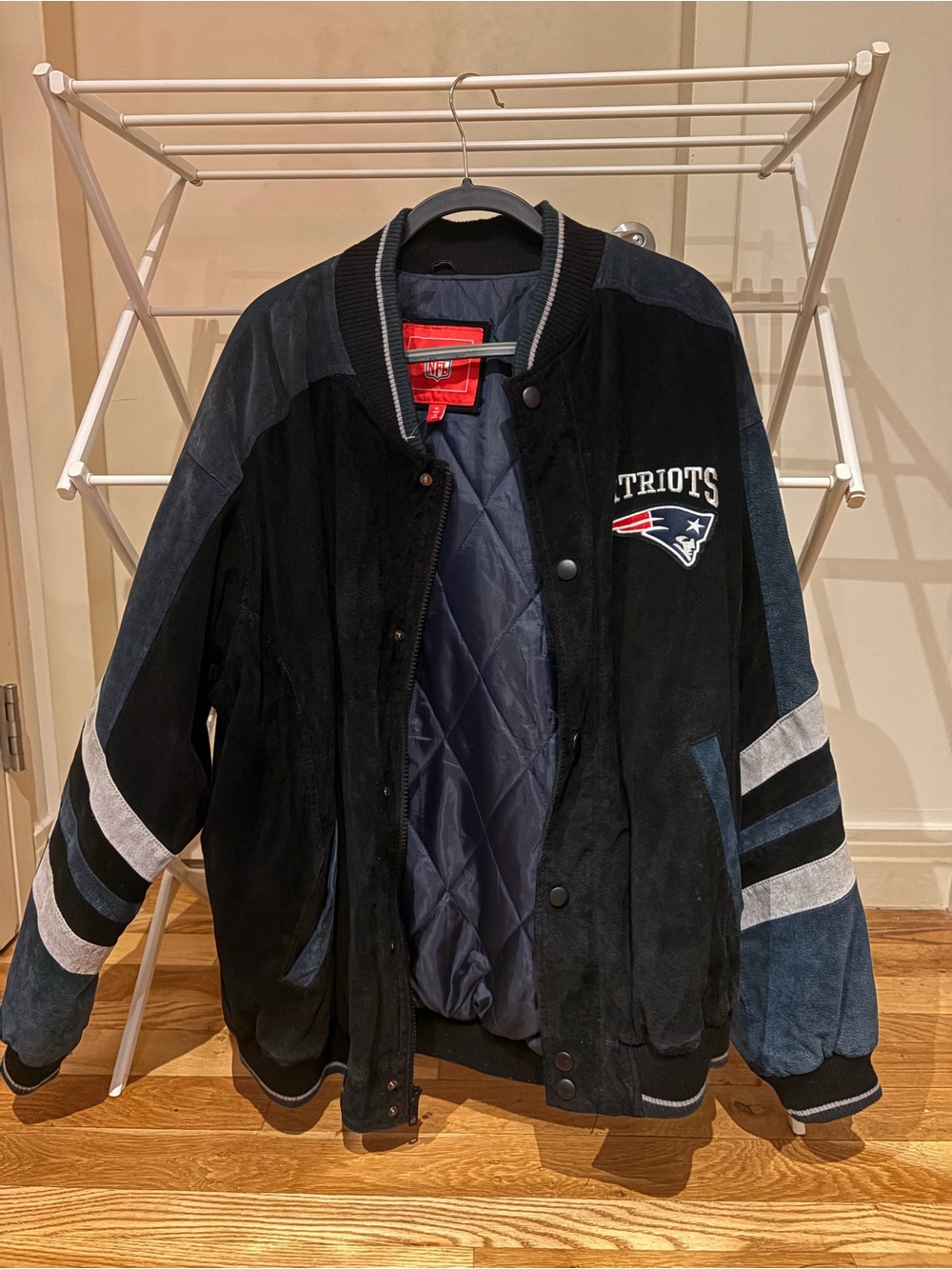 Unisex Suede Patriots Bomber Jacket